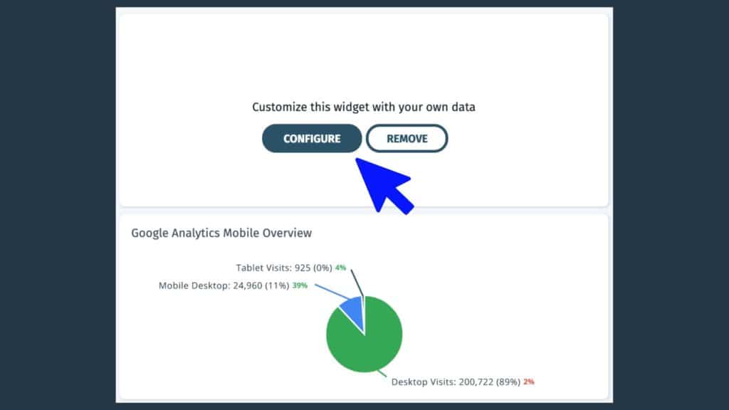 configure widget
