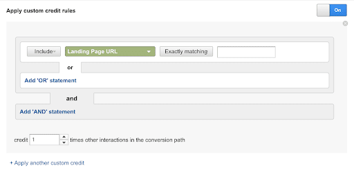 create marketing attribution custom model step 4B